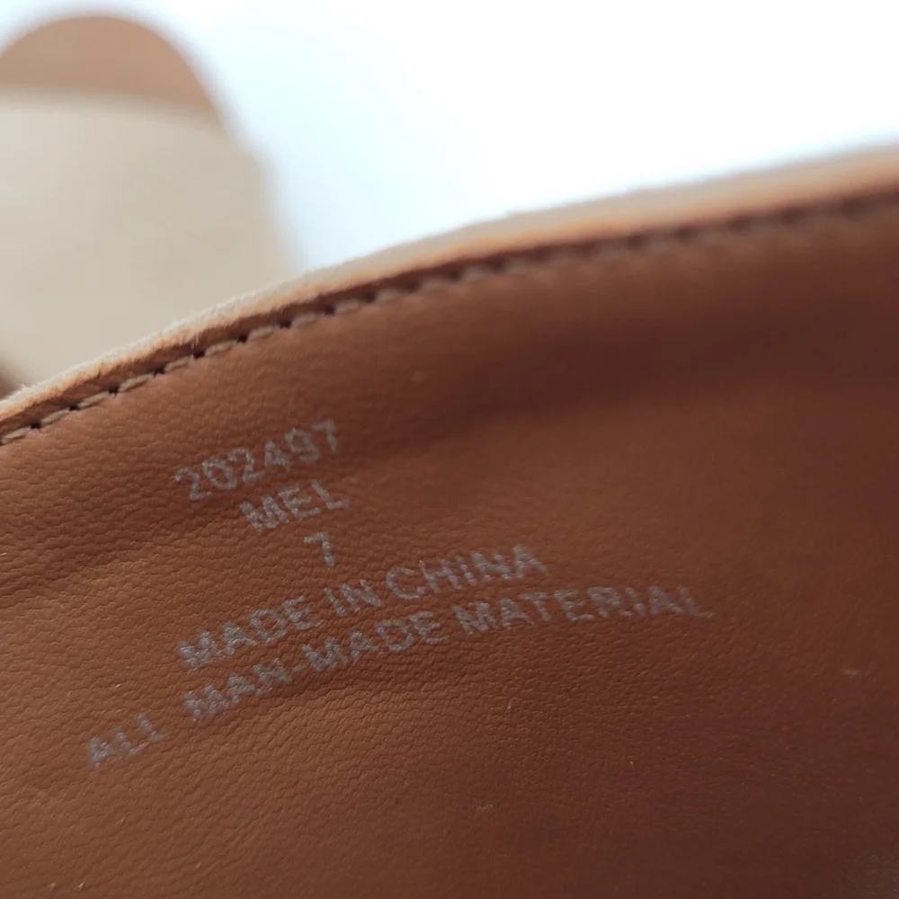 Michael by Michael Shannon Tan Nude Wedge Shoes Women's Size 7